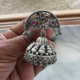 The Elegant Silver Jhumka Earrings