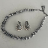 The Temple Silver Necklace - Gundu Mala ( Necklace only )