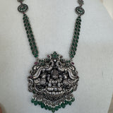 The Elegant Nakshi Temple Silver Necklace - Nakshi