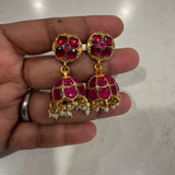 The  Jadau Kemp Jadau Silver Earrings - Ahalya