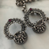 The Elegant Silver Jhumka Earrings