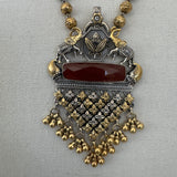 The Carnelian Silver Necklace - Ganga