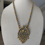 The two tone Silver Necklace - Durga