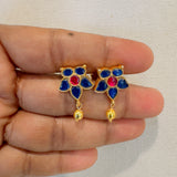 The Elegant Jadau Necklace(Blue)-Neela