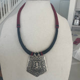 The Ganesha Thread Silver  Necklace - Gaja