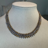 The Elegant two tone Silver Necklace - Maya