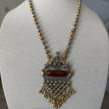 The Carnelian Silver Necklace - Ganga