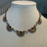 The Elegant two tone Silver Necklace - Pirai