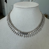 The Elegant Silver Necklace Set - Divya