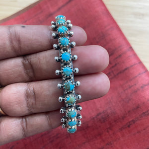 Natural Turquoise Silver Bangles - Vaan