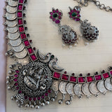 The Lakshmi Kemp  Silver Necklace