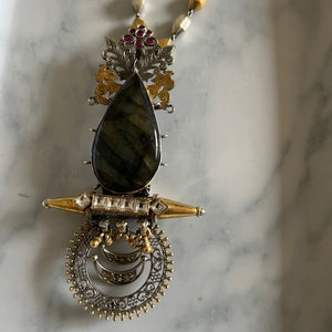 The Labradorite Statement Pendant