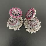 The Kemp Jhumkas Silver Earrings