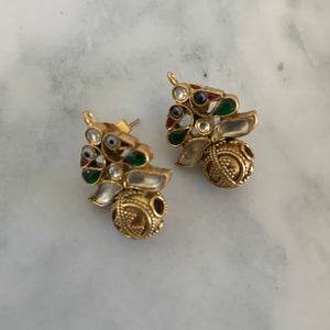 The Elegant gold tone Silver Earrings