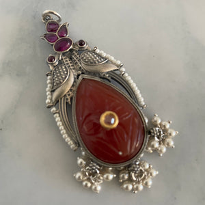 The Carnelian Silver Pendant