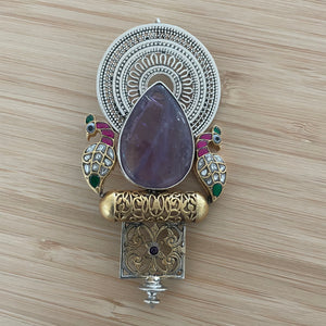 The Amethyst Silver Pendant