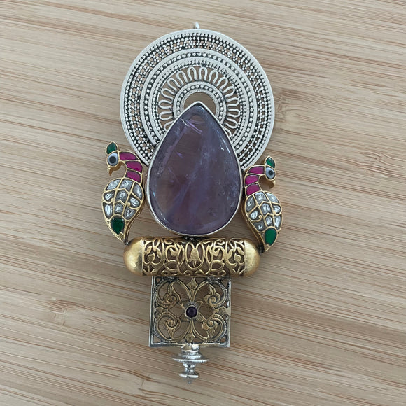 The Amethyst Silver Pendant