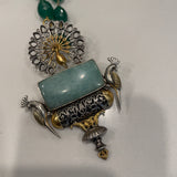 The Amazonite Silver Pendant